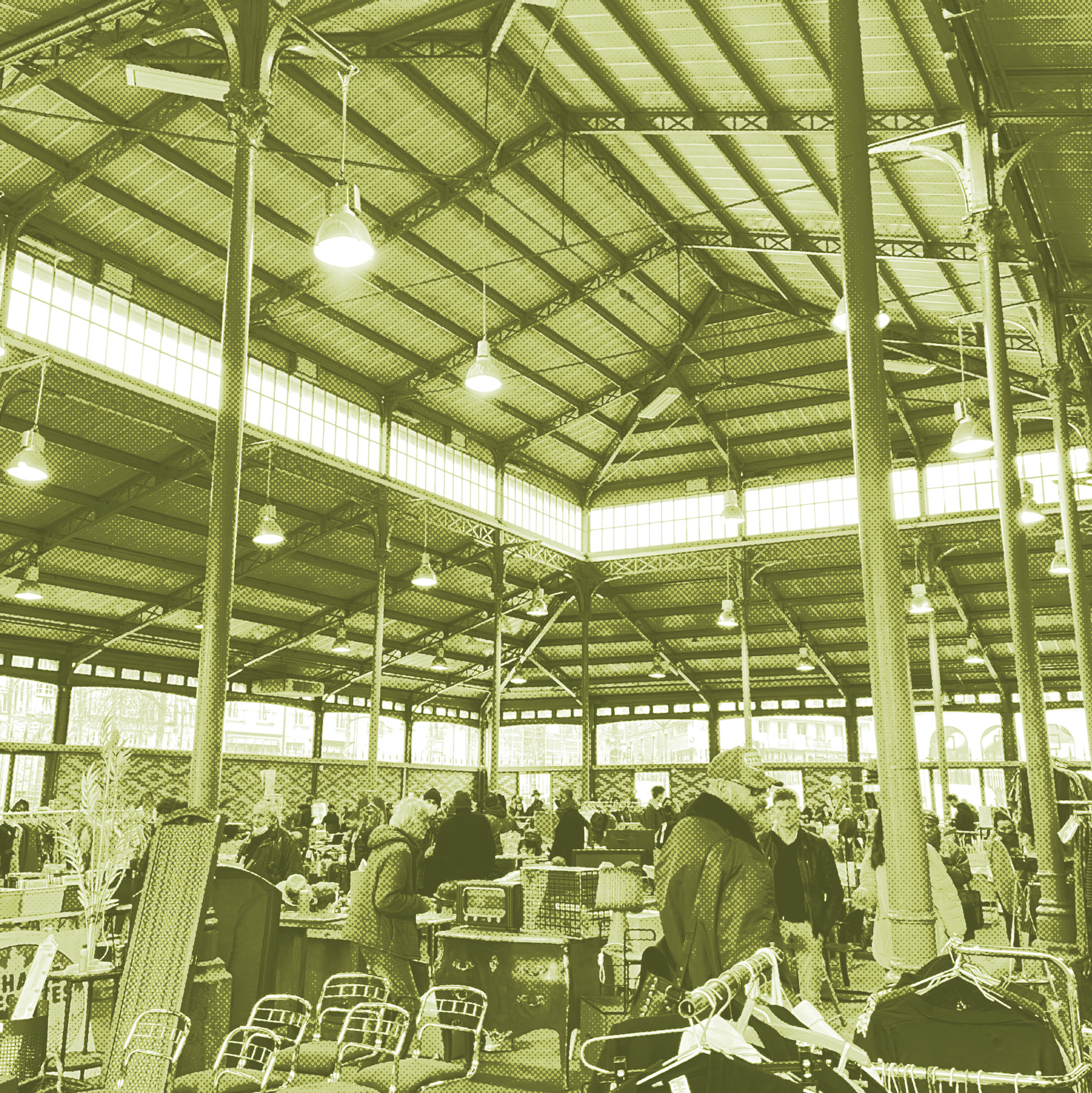 Intérieur de la Halle Martenot